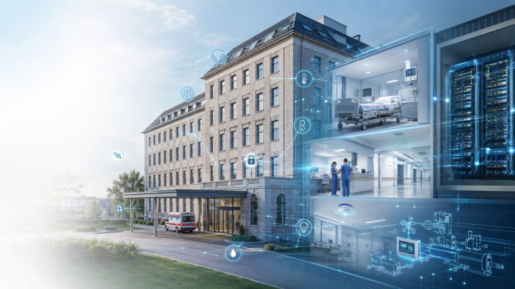 smart hospital in bestandsgebäuden (ChatGPT generiert)